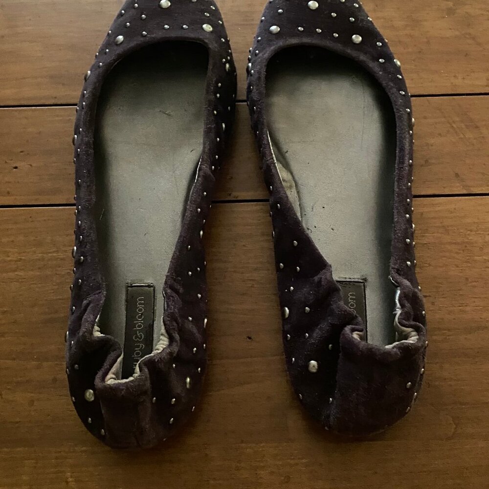 Women's Ruby & Bloom Purple Suede Size 8.5 Flats - Picture 9 of 11